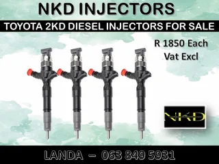 Toyota 2kd Injectors For Sale New On Exchange
