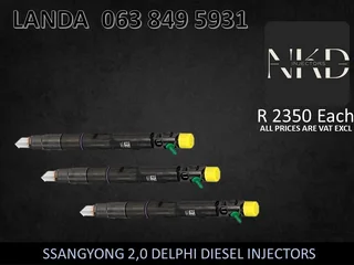 Ssangyong 2.0 Same Day Diesel Injectors Recon