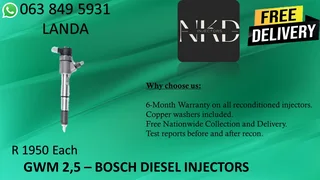 GWM 2.8 SAME DAY DIESEL INJECTOR RECONDITIONING