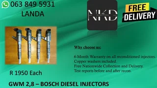 Gwm 2.8 Same Day Diesel Injector Reconditioning