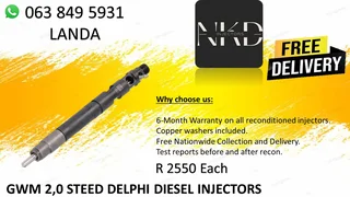 Gwm 2.0 Steed Diesel Injectors Recon Same Day