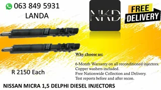 TATA 3.0 DIESEL INJECTORS RECON SAME DAY