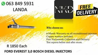 Ford Everest 3.0/bt50 Diesel Injectors Recon Same Day