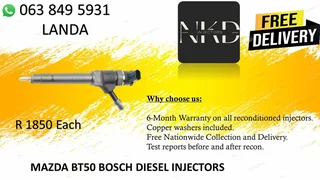 Mazda Bt50 Diesel Injectors Recon Same Day