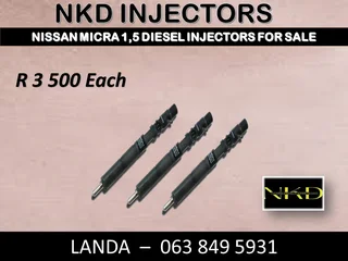 NISSAN NP200 DIESEL INJECTORS BRAND NEW