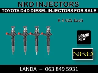 TOYOTA 1KD DIESEL INJECTORS FOR SALE BRAND NEW