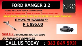 FORD RANGER 3.0 SAMEDAY INJECTORS RECON