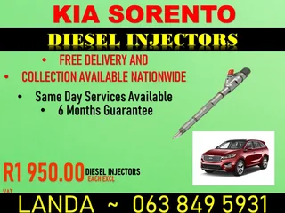 Kia Sorento Diesel Injectors For Sale 6 Months Warranty
