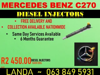 Mercedes Benz C270 Diesel Injectors For Sale 6 Months Warranty