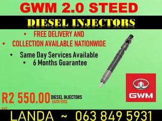 Gwm Steed Diesel Injectors For Sale 6 Months Warranty
