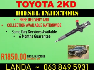 Toyota 2kd Diesel Injectors For Sale 6 Months Warranty