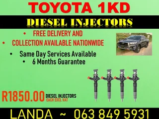 Toyota 1kd Diesel Injectors For Sale 6 Months Warranty