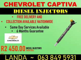 Chevrolet Captiva Diesel Injectors For Sale 6 Months Warranty