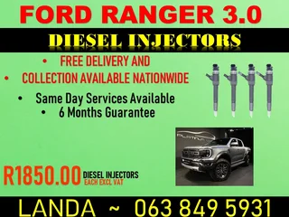 Ford Ranger 3.0 Diesel Injectors For Sale 6 Months Warranty