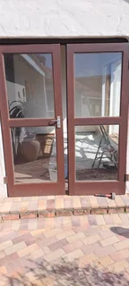 Meranti  double doors and frame