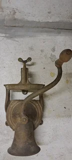 Antique coffee grinder