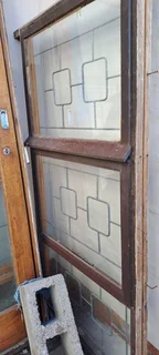 Two Meranti windows with 2x top-hung openers