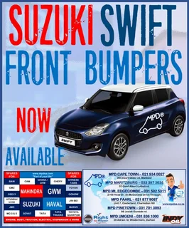 Suzuki Swift Front Bumpers Now Available