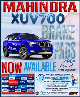 Mahindra Xuv 700 Brake Pads Available