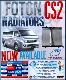 Foton Cs2 Radiators Now Available