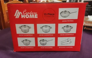 15pc Stainless steel Cookware set &#64; R750