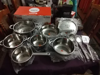 15pc Stainless steel Cookware set @ R750