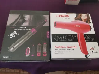 5 in 1 Hair Dryer + 1800w Hair Dryer @R350