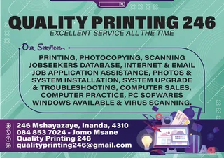 At Quality Printing 246 , We Have The Best Job Database System; ..... Try Us Now!