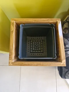 Solid Wooden Tapered Planter