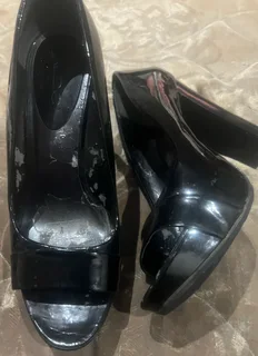 Original Aldo High Heel Sandal Size 5 Black