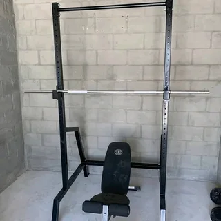Big boy heavy-duty squat rack set up
