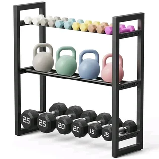 Dumbell rack set up