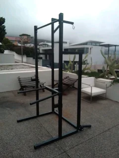 Supremefreestanding heavy-duty squat rack set up