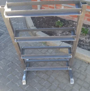 Superior 4 tier dumbbell rack set up