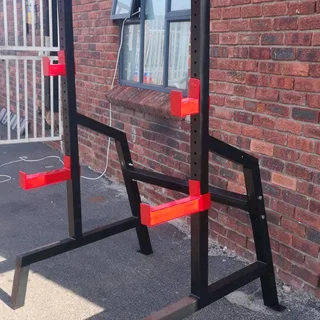 Big boy heavy-duty squat rack set up