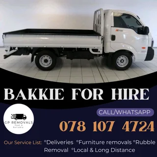 Bakkie For Hire 0781074724