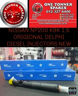 Nissan Np200 K9k 1.5 Origional New Delphi Injectors