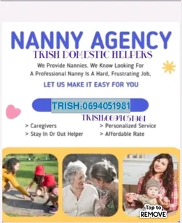 Trishy  Agency.    Are You  Looking For A Professional  Helpers  Nanny, Caregiver Or Gardener Trishy
