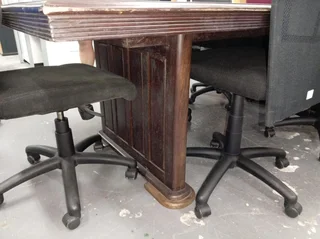 Boardroom table and chairs