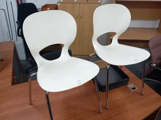 white cafe chair