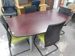 Boardroom table and chair set