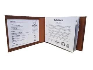 Restaurant, Hotel, Guest House, Game Lodge, B&amp;B, Hospitality Industry, Menu Cover, Wood, Bamboo