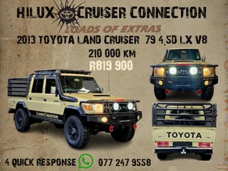 2013 Toyota Land Cruiser 79 4.5d Lx V8 P/u M/t D/cab R 819 900  Loads Of Extras  !!