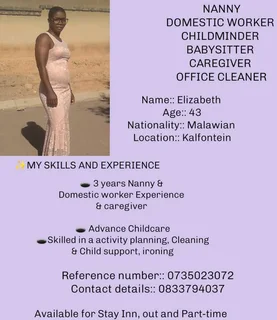 Experienced Malawian lady looking for work