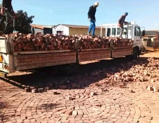 Reject red clay bricks