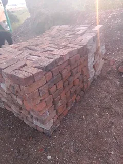 Reject red clay bricks