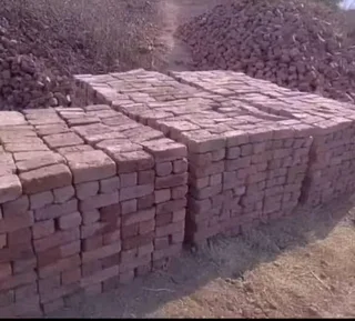 Reject red clay bricks