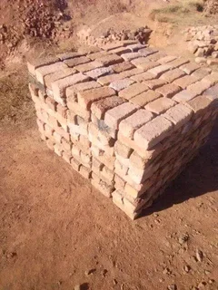 Reject red clay bricks