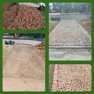 Reject red clay bricks