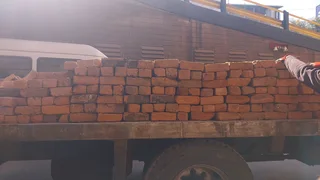 Reject red clay bricks